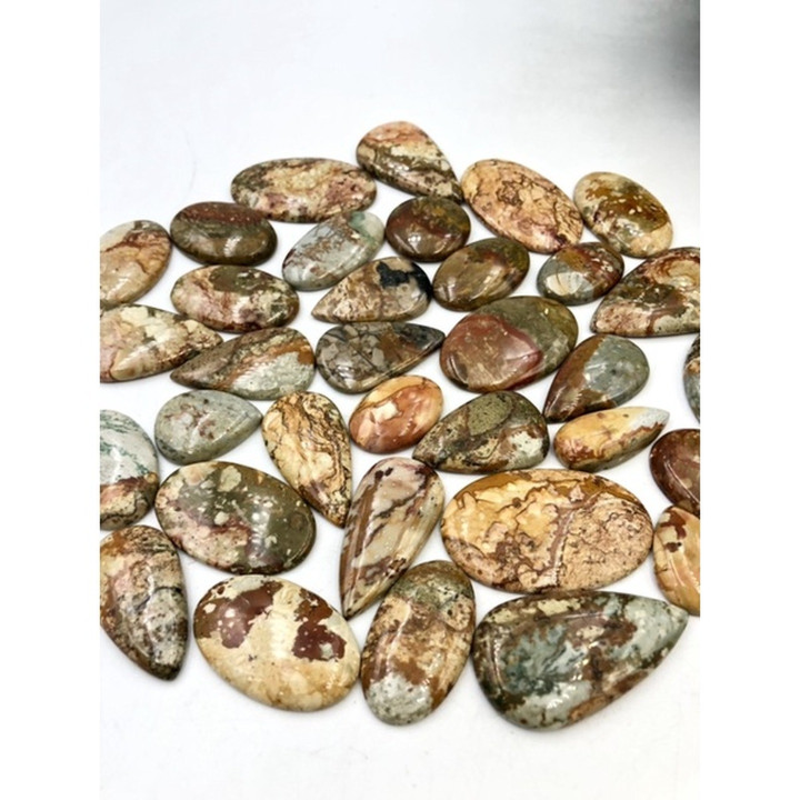 Natural American Jasper Cabochon - AAAA Grade for Jewelry Making