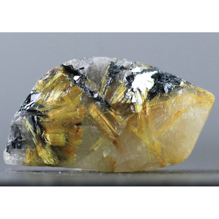 Golden Rutilated Quartz - Natural Healing Crystal Gemstone