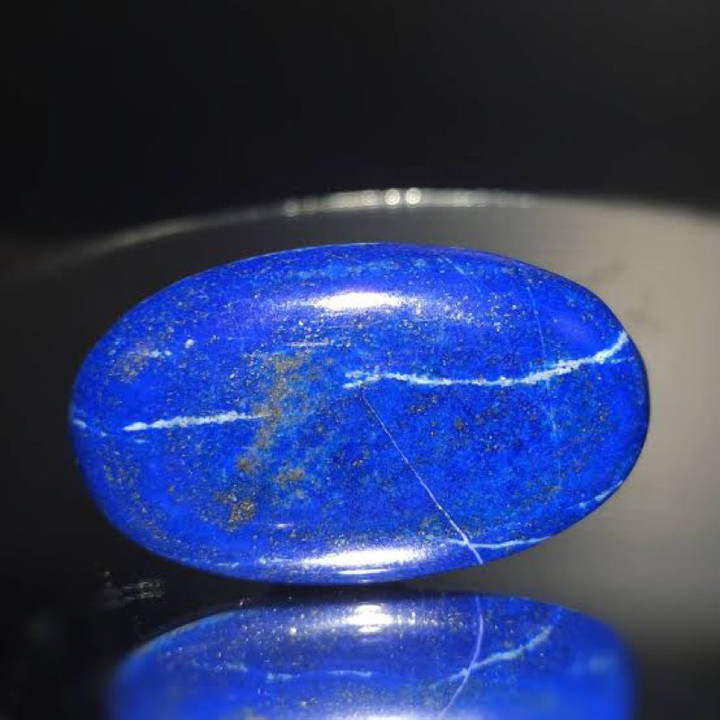 Lapis Lazuli Cabochon Stone - Natural and Polished for Jewelry Making