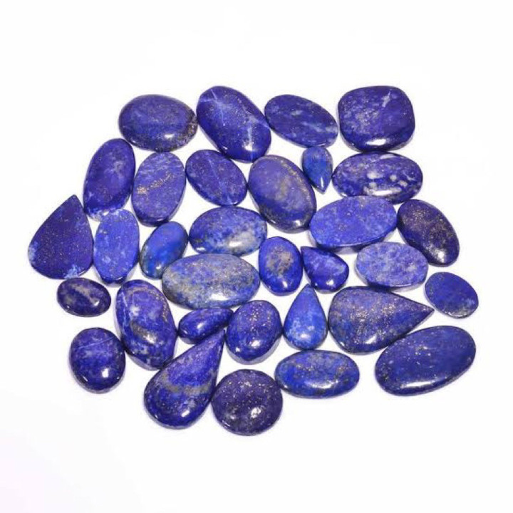 Lapis Lazuli Cabochon Stone - Natural and Polished for Jewelry Making