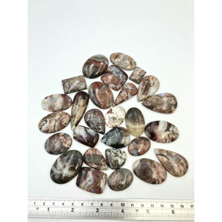 Natural Crazy Lace Agate Cabochon - Jewelry Making and Reiki