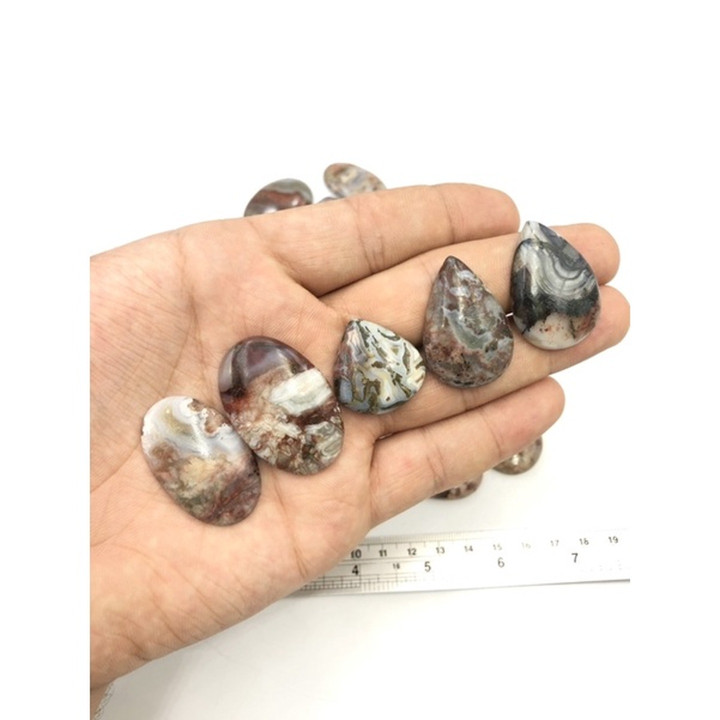 Natural Crazy Lace Agate Cabochon - Jewelry Making and Reiki