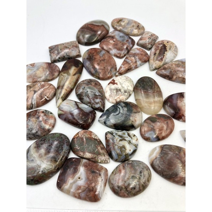 Natural Crazy Lace Agate Cabochon - Jewelry Making and Reiki