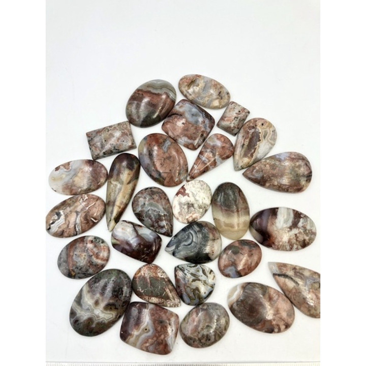 Natural Crazy Lace Agate Cabochon - Jewelry Making and Reiki