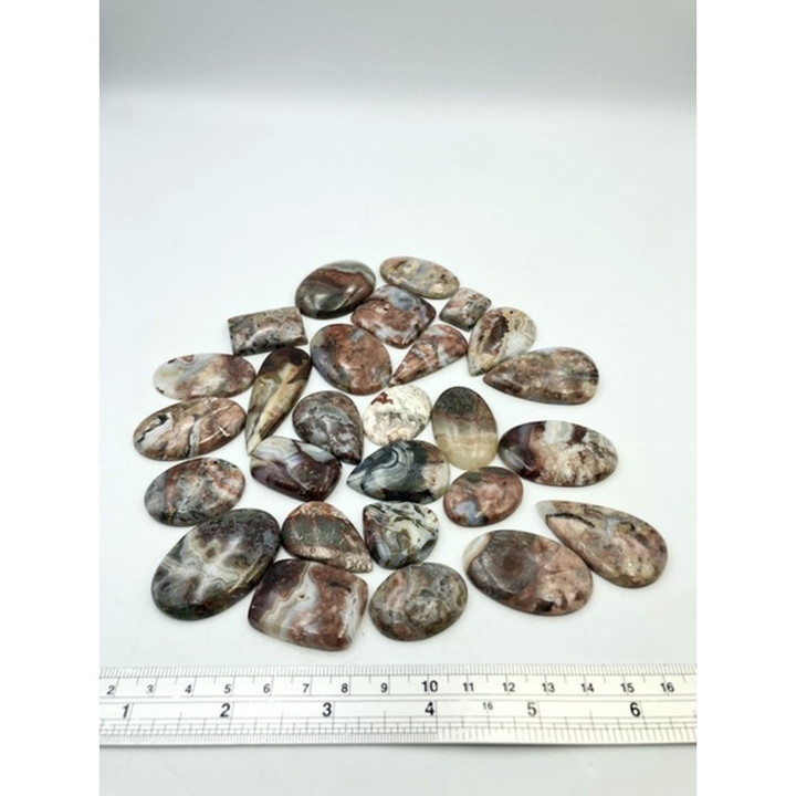 Natural Crazy Lace Agate Cabochon - Jewelry Making and Reiki