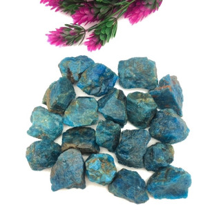 High-Quality Natural Blue Apatite Gemstone Rough