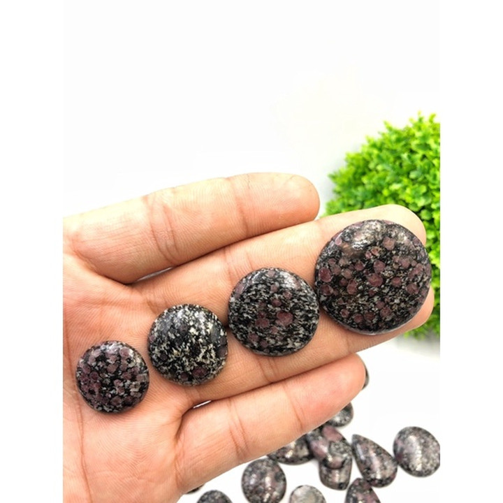 Natural Ruby Fall Jasper Cabochon | Handmade Wire Wrapping