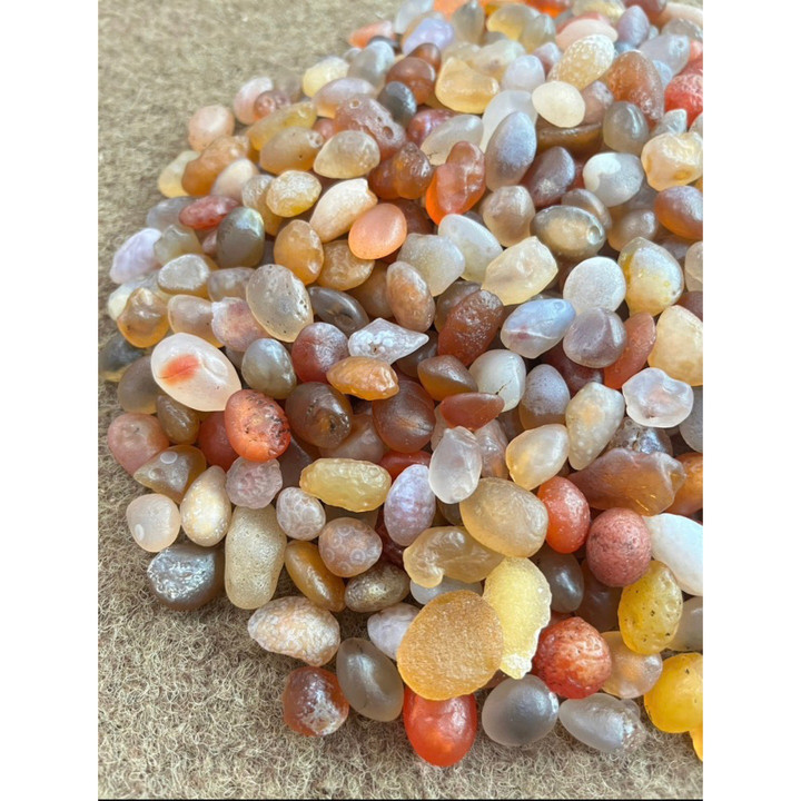 Natural Gobi Agate Stone - Mongolian, 2-3cm