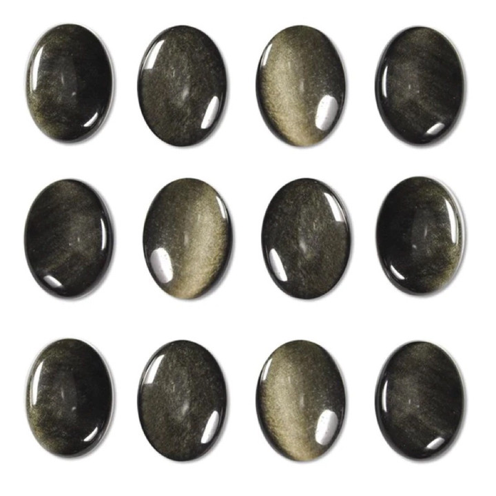 Golden Obsidian Cabochon Stone: Natural Healing and Jewelry