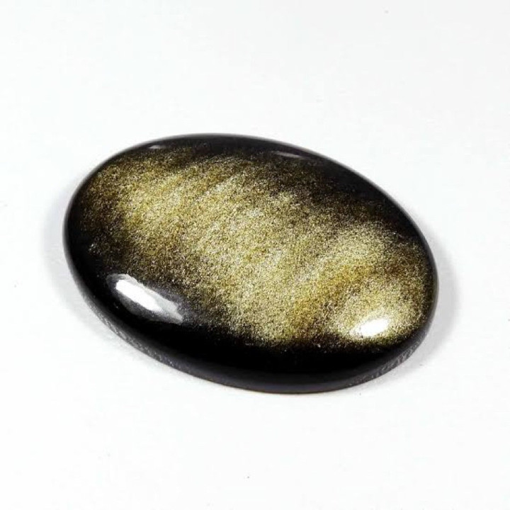 Golden Obsidian Cabochon Stone: Natural Healing and Jewelry
