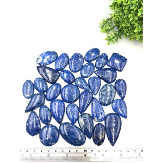 Blue Dot Jasper Cabochon - Unique Handmade Jewelry Gemstone