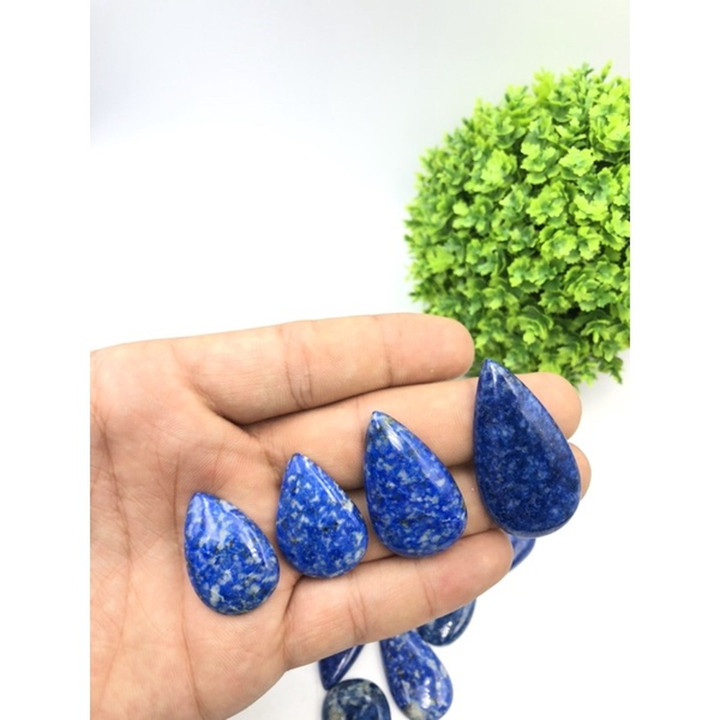 Blue Dot Jasper Cabochon - Unique Handmade Jewelry Gemstone
