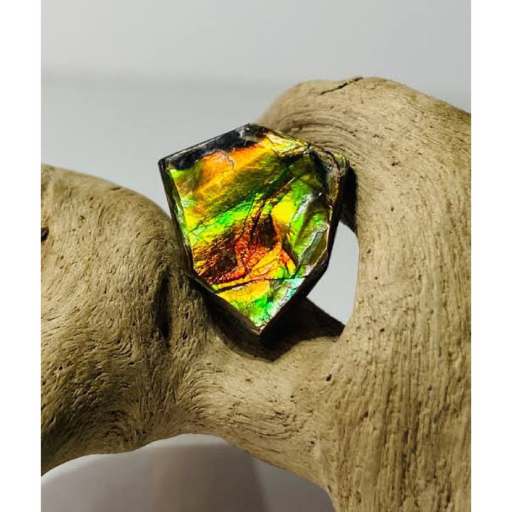 Rare Canadian Ammolite Opal Cabochon for Stunning Jewelry