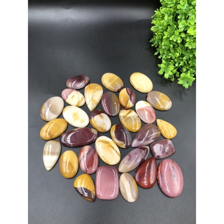 Natural Mookaite Jasper Cabochons: Premium Stones for Jewelry Making