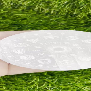 Selenite Charging Plate for Crystals and Zodiac Signs
