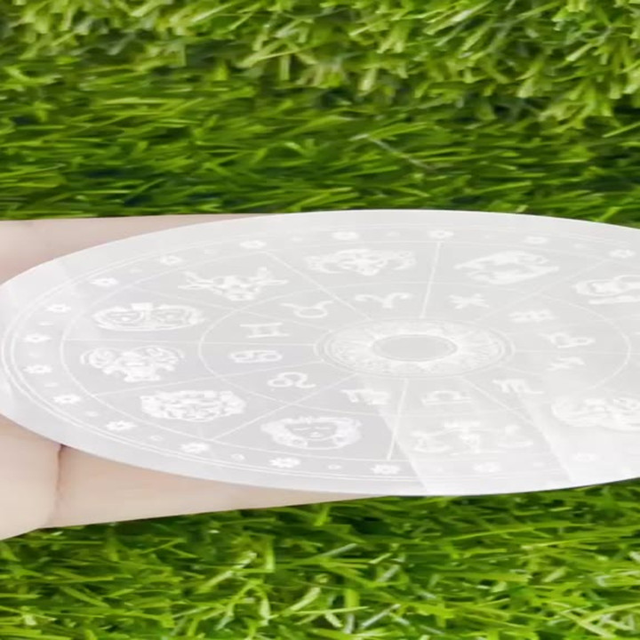 Selenite Charging Plate for Crystals and Zodiac Signs