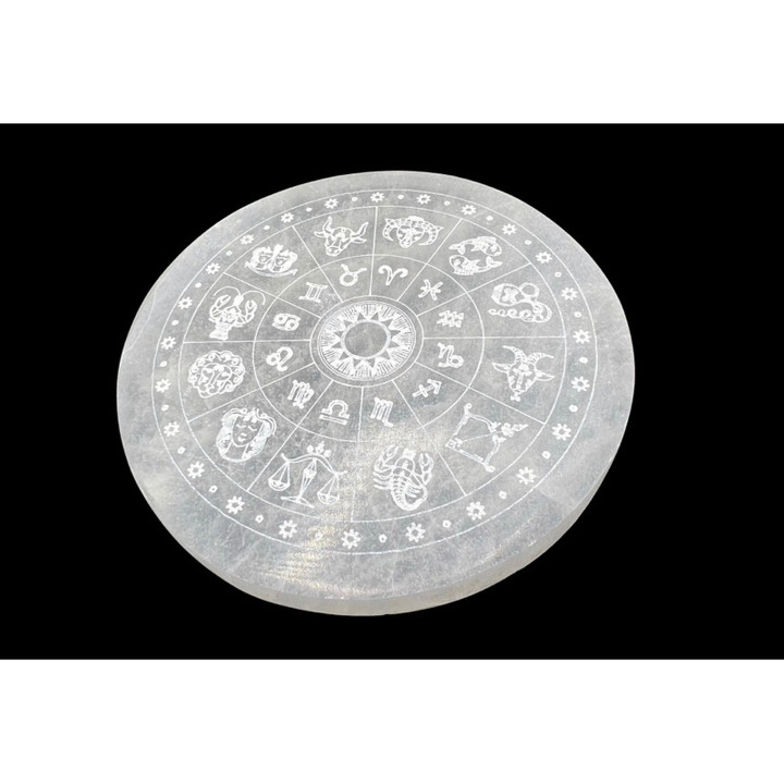 Selenite Charging Plate for Crystals and Zodiac Signs