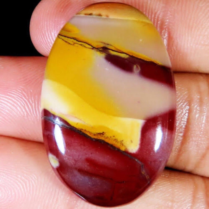 Mookaite Jasper Cabochon - AAA Quality, Handmade Jewelry Supplies