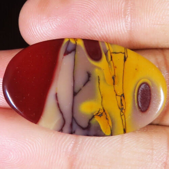Mookaite Jasper Cabochon - AAA Quality, Handmade Jewelry Supplies
