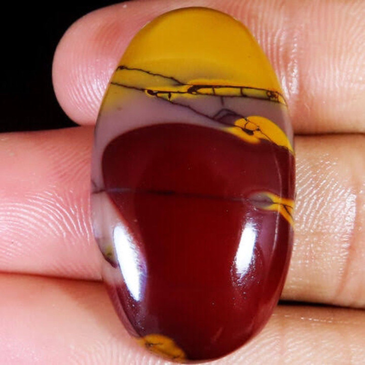 Mookaite Jasper Cabochon - AAA Quality, Handmade Jewelry Supplies