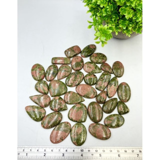 Unakite Stone Cabochon - Natural Healing and Jewelry Making