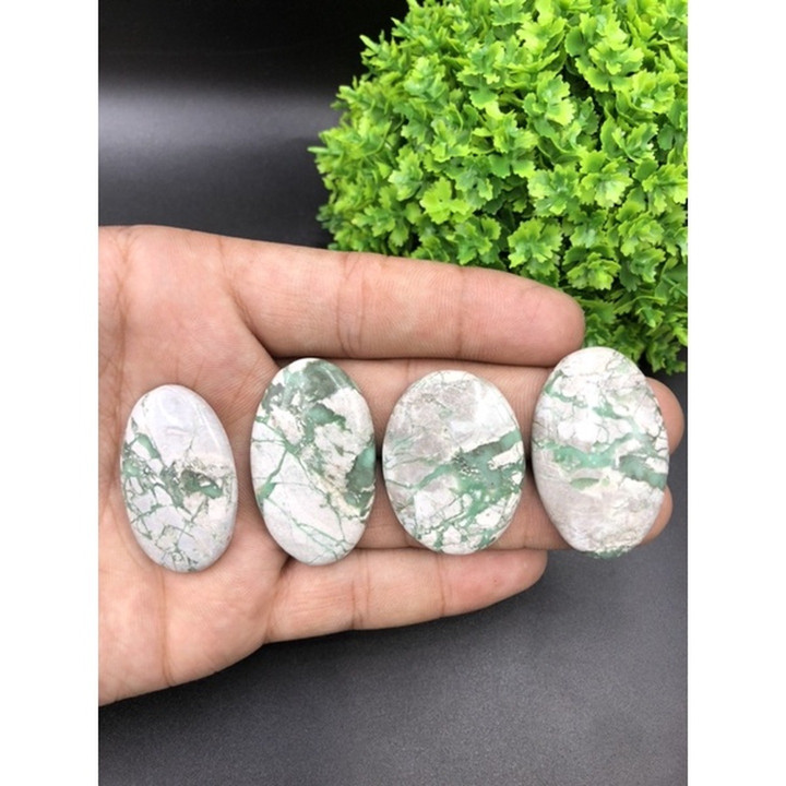 Natural Varicite Cabochons | Handmade Jewelry Supplies