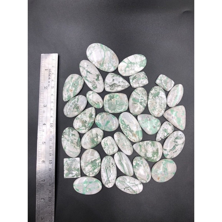 Natural Varicite Cabochons | Handmade Jewelry Supplies