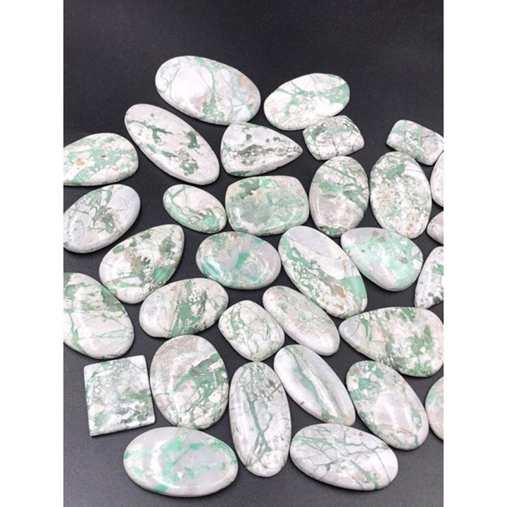 Natural Varicite Cabochons | Handmade Jewelry Supplies