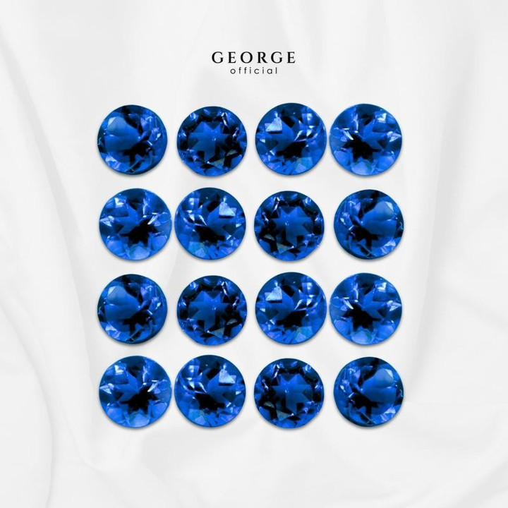Genuine Blue Sapphire: Round Brilliant (1-5.5mm) | George Jewelry