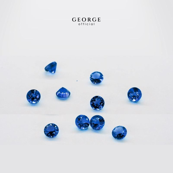 Genuine Blue Sapphire: Round Brilliant (1-5.5mm) | George Jewelry
