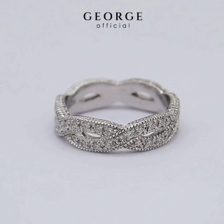 Sterling Silver CZ Infinity Ring - White/Gold/Rose Gold Plated