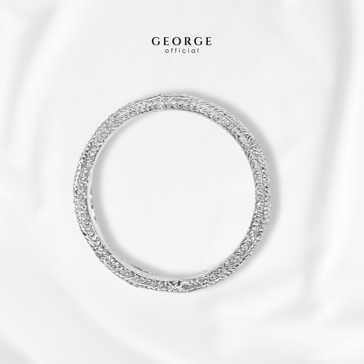 Sterling Silver CZ Infinity Ring - White/Gold/Rose Gold Plated