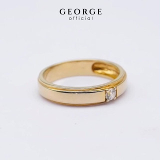 Sterling Silver Diamond Ring | S925 CZ and Gold Plating | GEORGE Jewelry