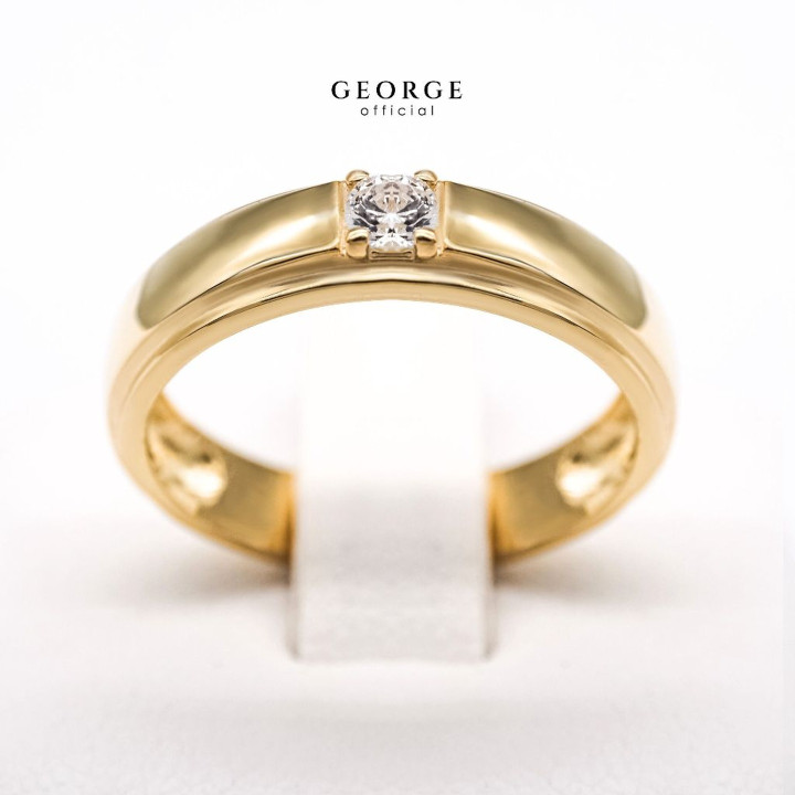 Sterling Silver Diamond Ring | S925 CZ and Gold Plating | GEORGE Jewelry