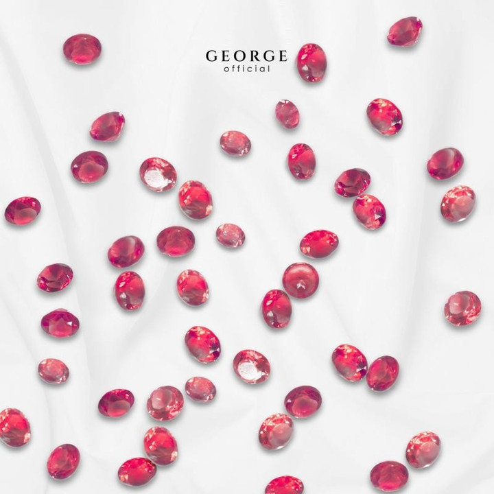 Genuine Ruby and Sapphire Earrings - GGRBR by George Jewelry
