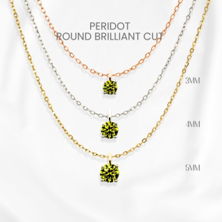 GEORGE Jewelry: Radiant Peridot Pendant in Sterling Silver