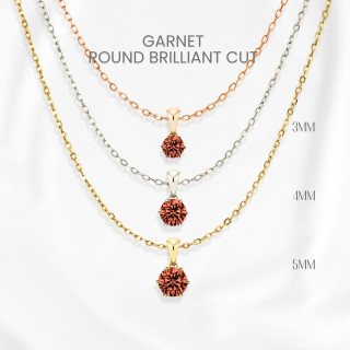 Radiant Garnet Necklace in Sterling Silver | GEORGE Jewelry