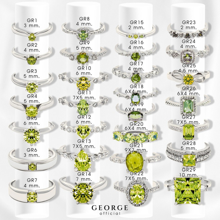 Sterling Silver Peridot Ring | Custom Fit | Gift Ready