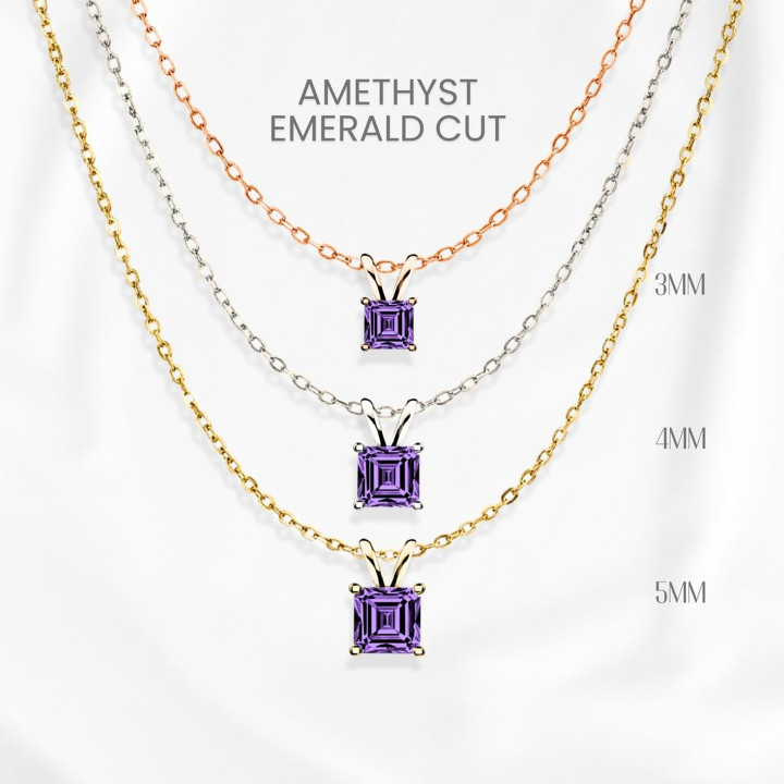 Amethyst-Halskette aus Sterlingsilber – GEORGE Jewelry