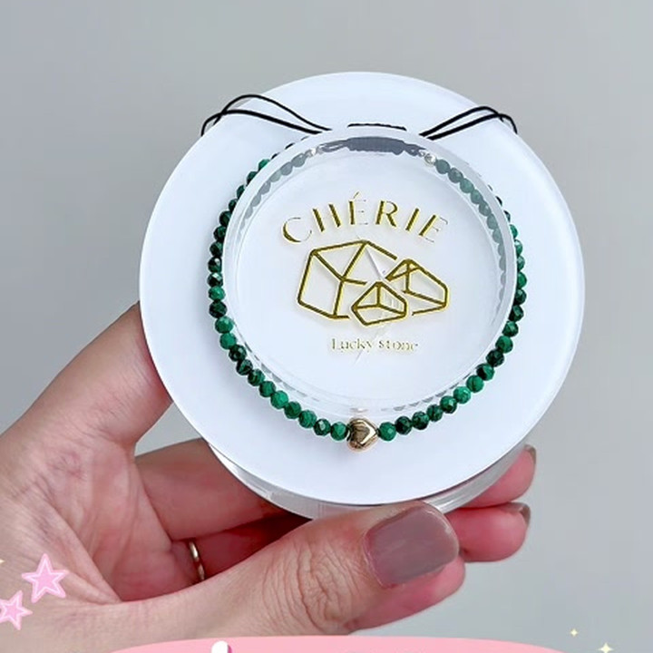 Cherie Lucky Stone Bracelet: Minimalist Braided Rope Design