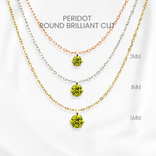 Genuine Peridot Necklace | Luxury Sterling Silver Pendant