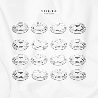 Genuine White Topaz Oval Cut Gemstones - George Jewelry