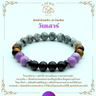 Lucky Saturday Birthstone Bracelet | Personalized Gift