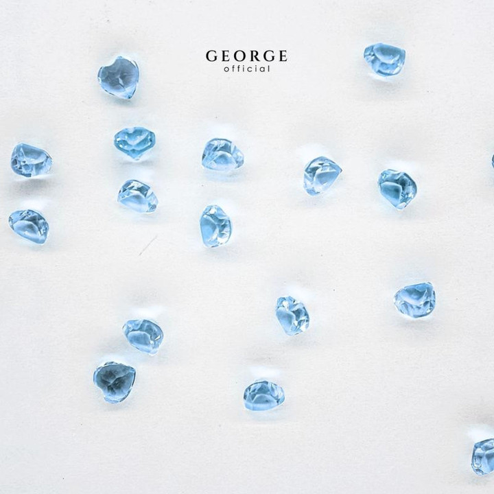 Gema de topacio azul auténtico talla corazón - 3-7 mm de George Jewelry