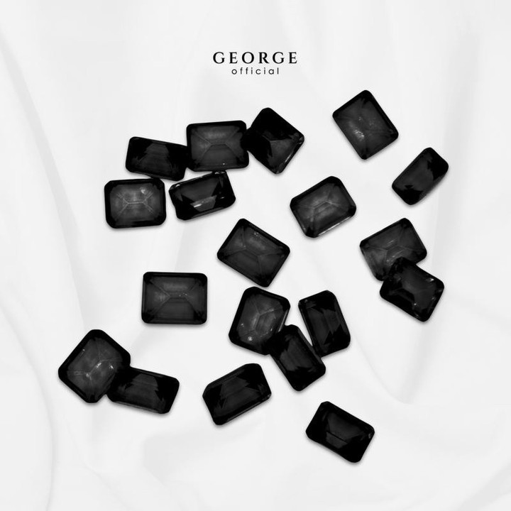 Emerald Cut Onyx Gemstones | George Jewelry