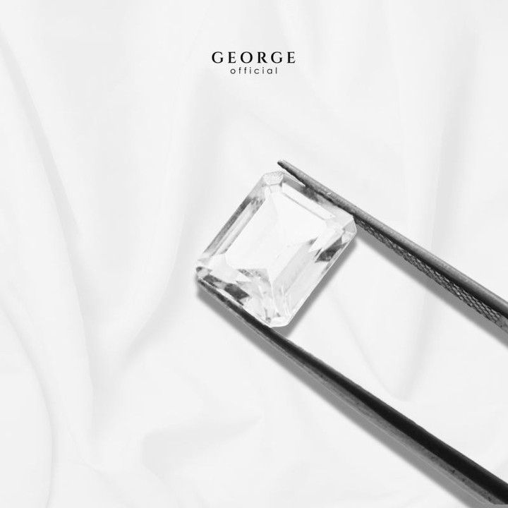 Genuine White Topaz Emerald Cut | George Jewelry