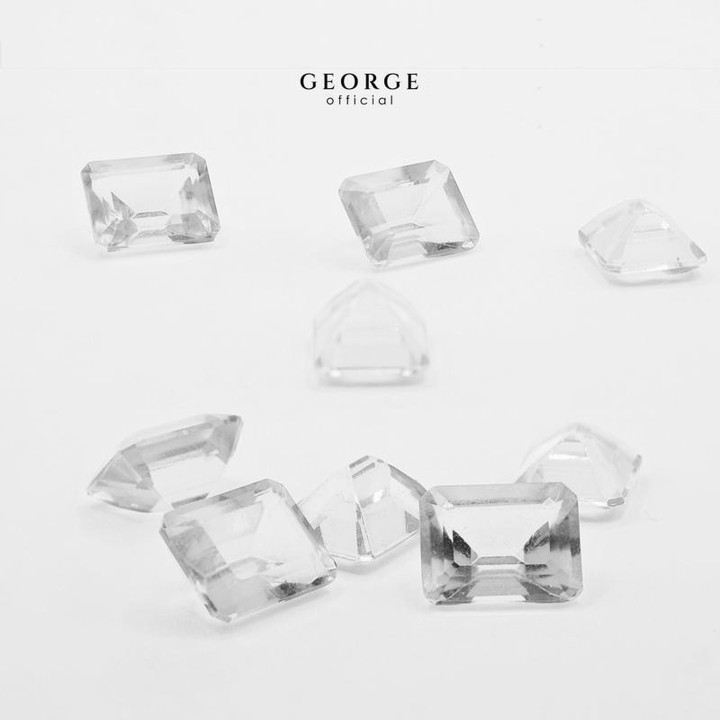 Genuine White Topaz Emerald Cut | George Jewelry