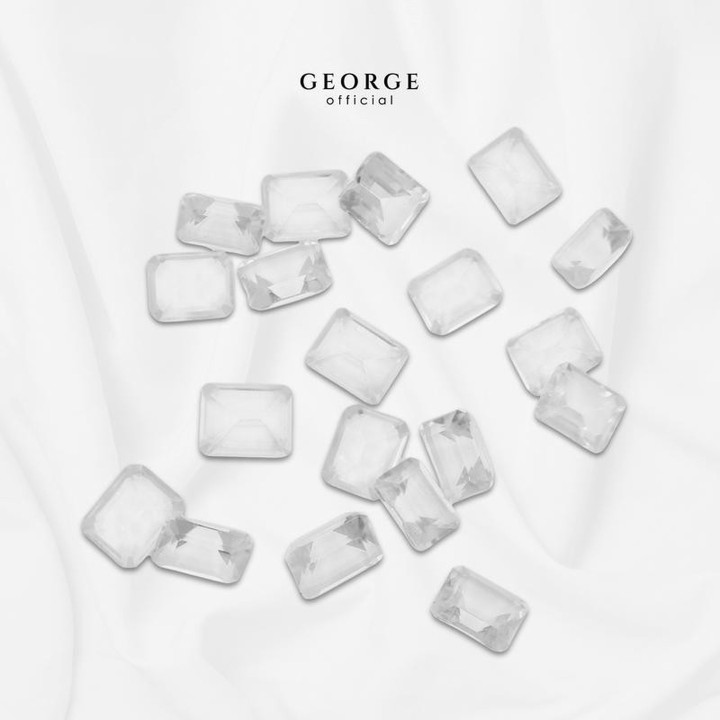 Genuine White Topaz Emerald Cut | George Jewelry