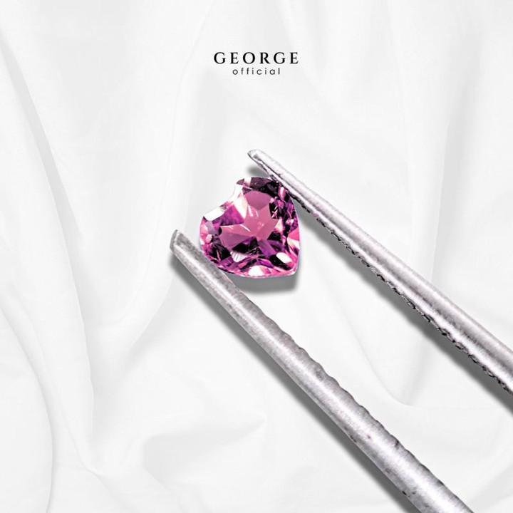 Véritables grenats rhodolites taille cœur | GGRHH
