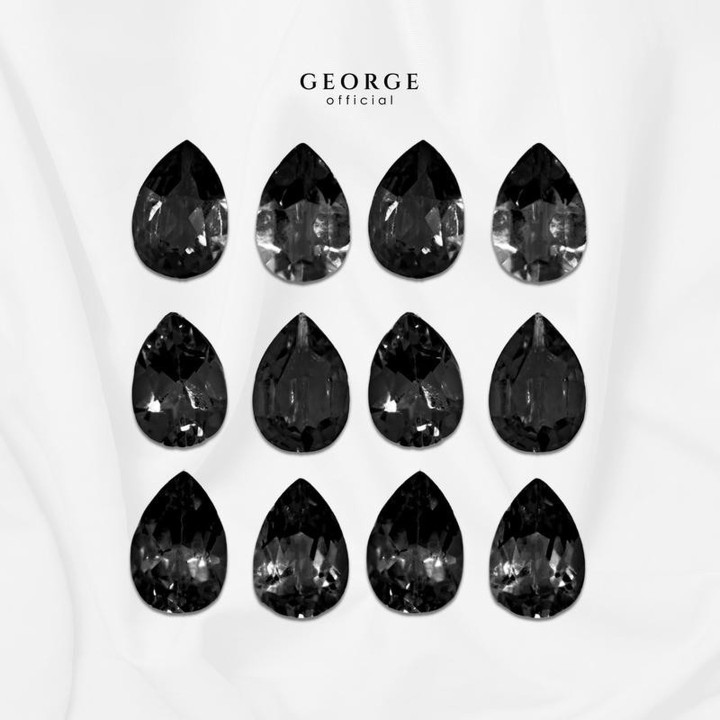 Genuine Onyx Pear Cut Gemstones | George Jewelry